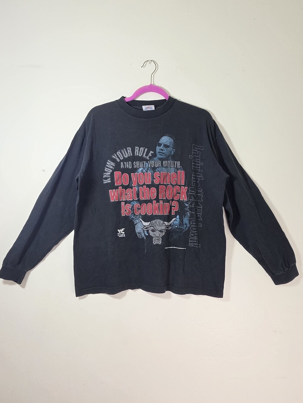 Vintage 1999 WWF The Rock long-sleeve shirt L / XL